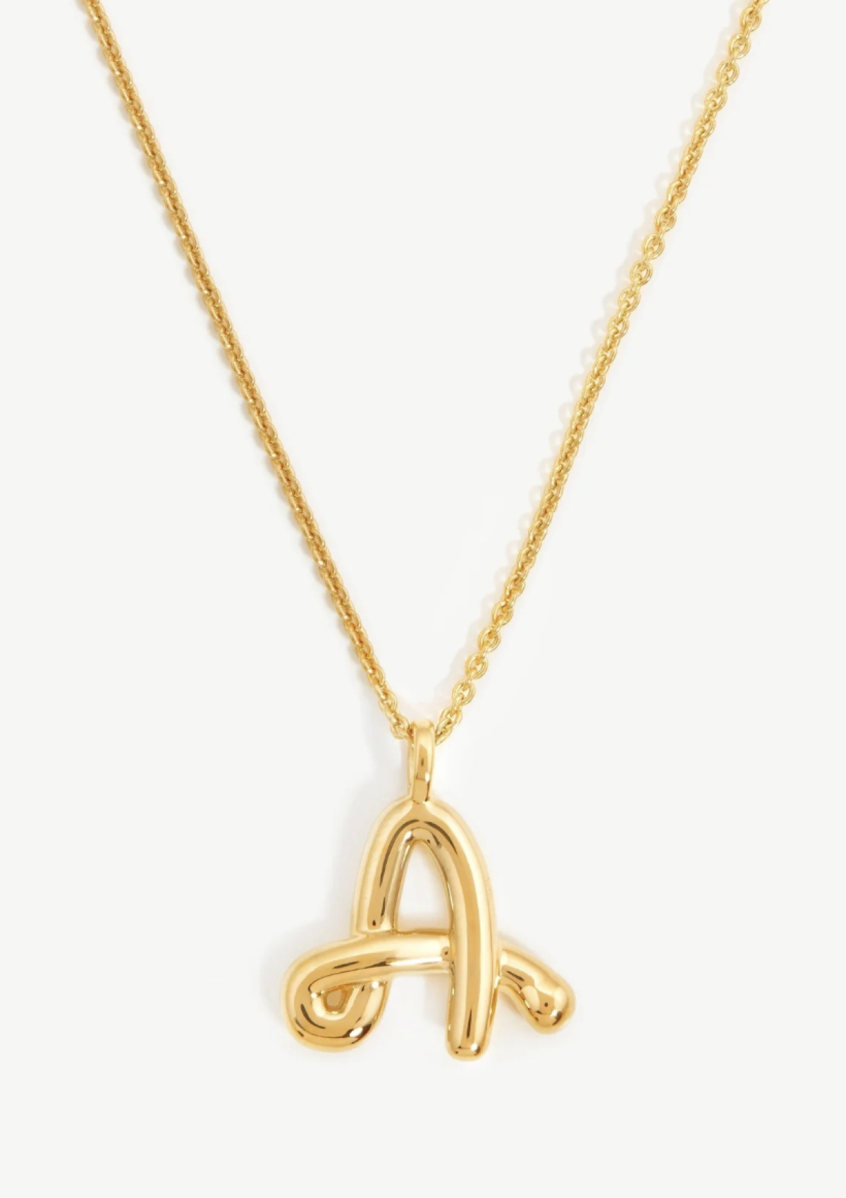 Missoma Curly Molten Initial Pendant Necklace