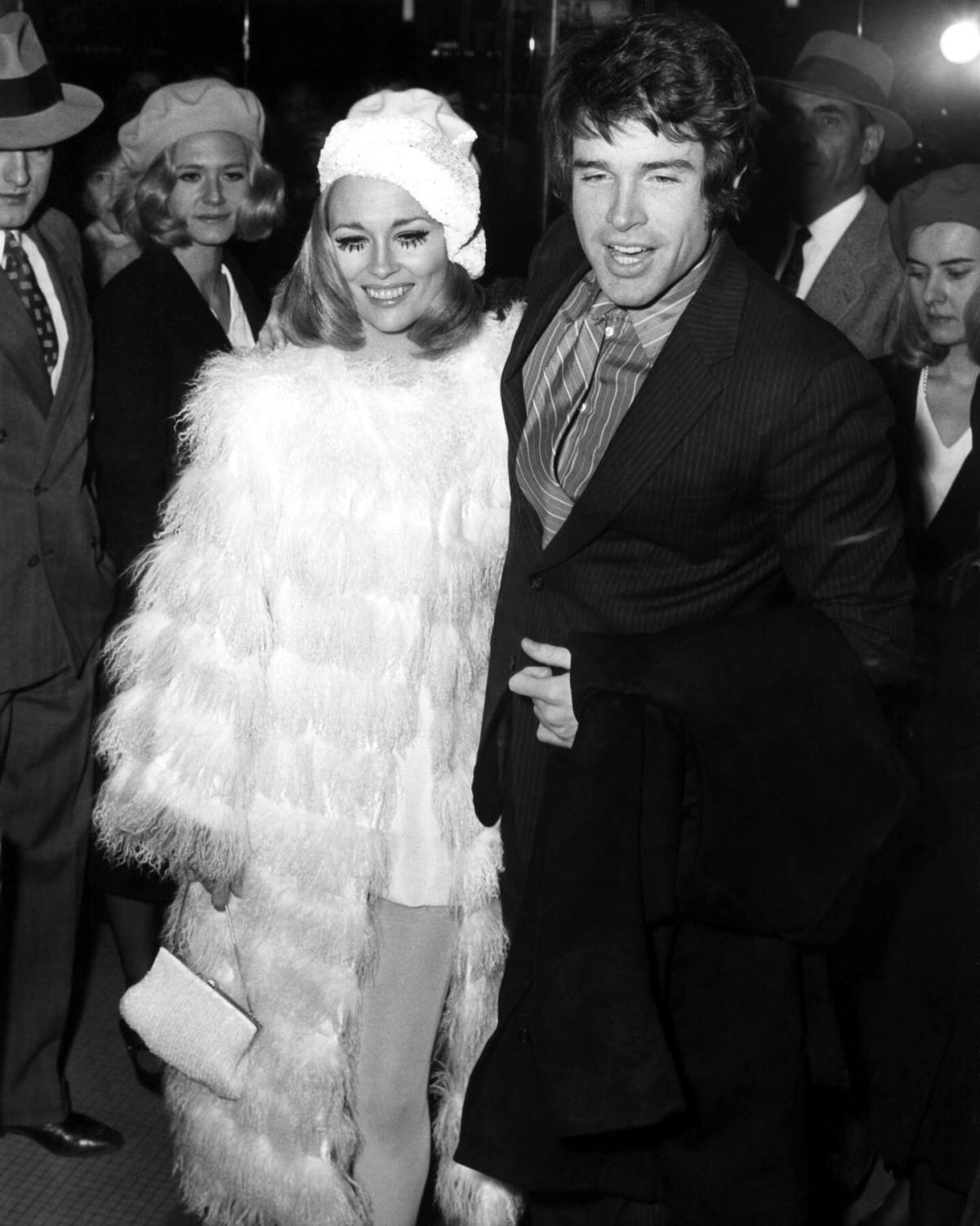 Faye Dunaway i Warren Beatty na premijeri filma Bonnie and Clyde